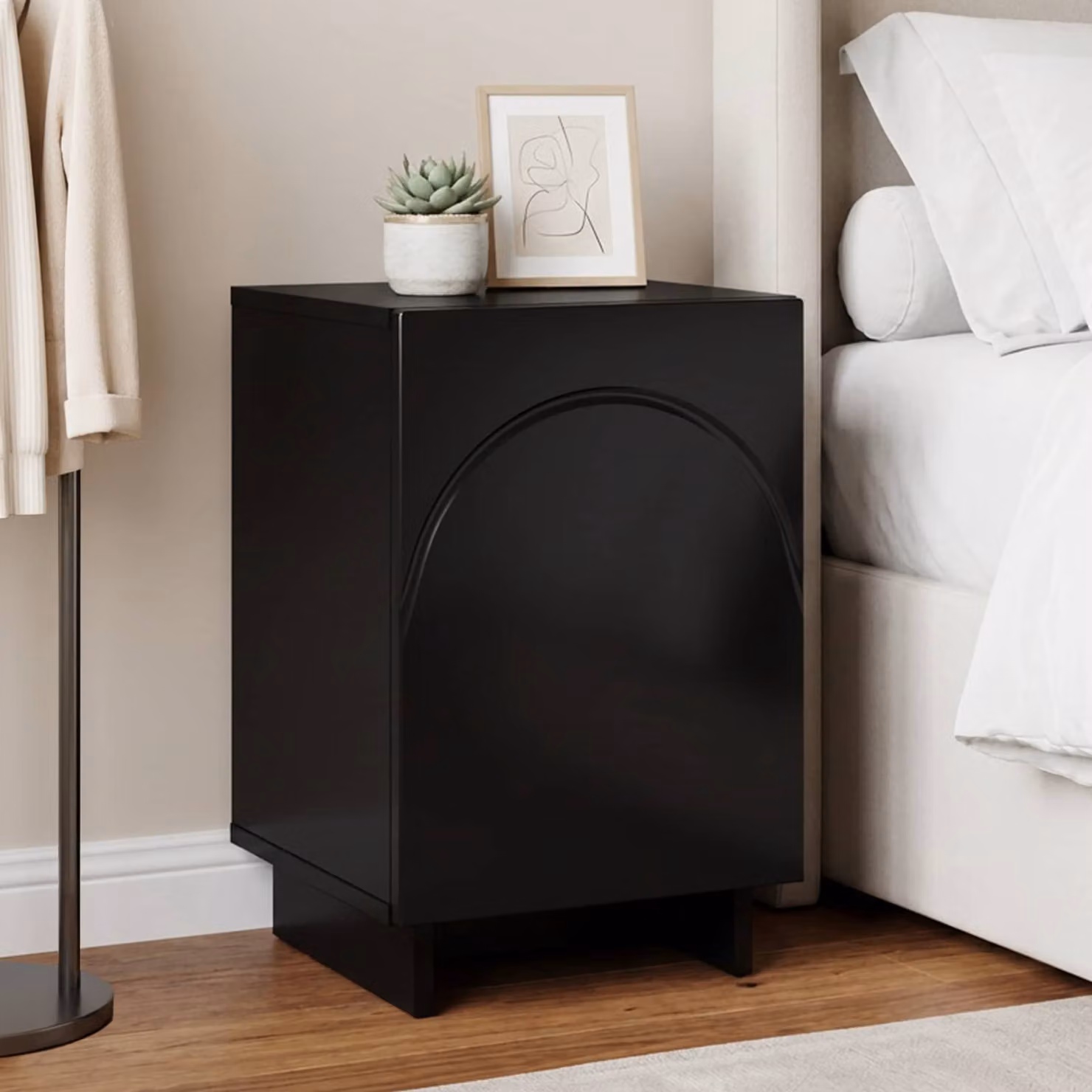 vidaXL Comodino Nero 33,5 x 34,5 x 50 cm Legno ingegnerizzato