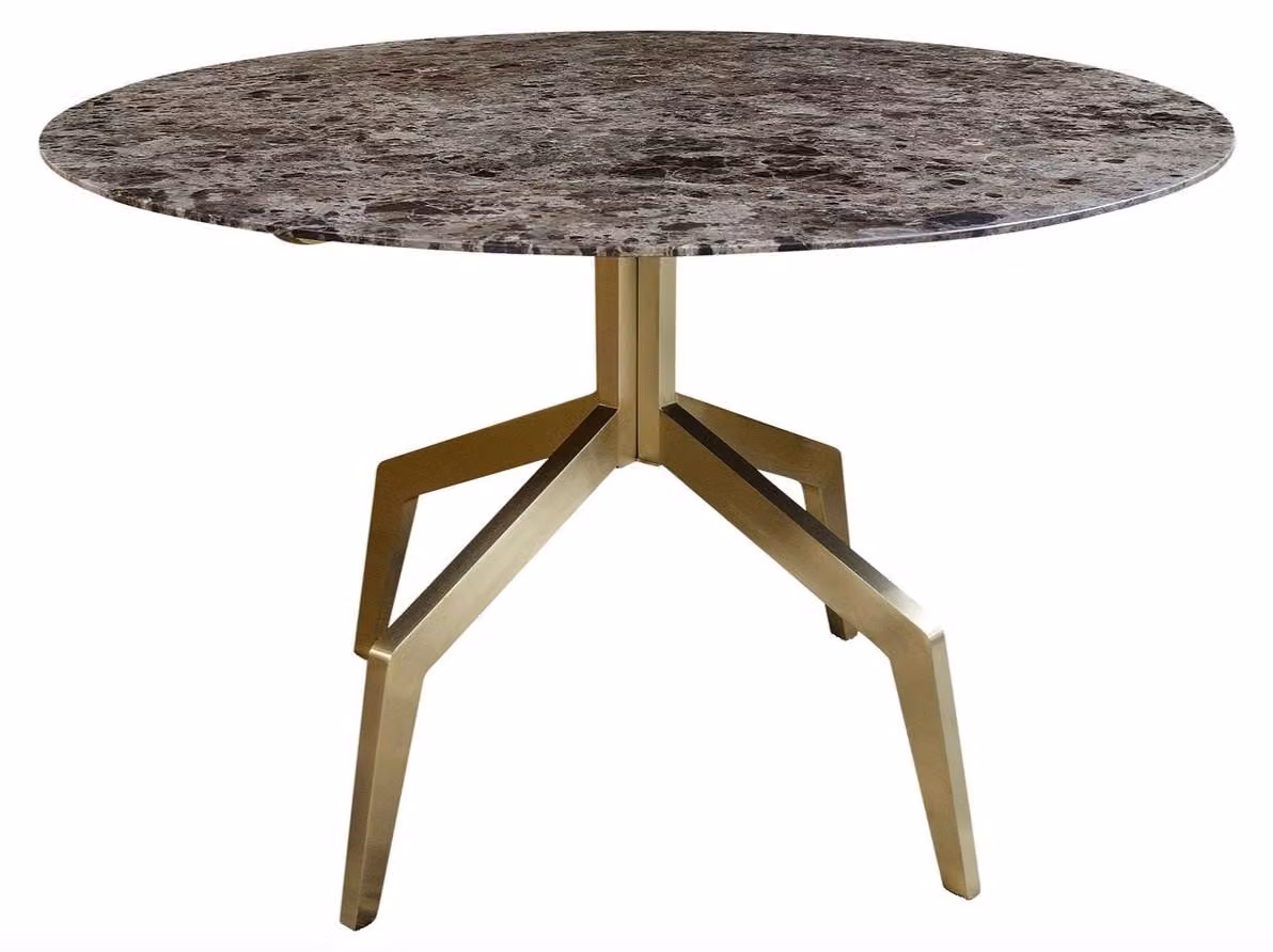 Casa Padrino tavolo da pranzo oro / nero 120 x h. 76 cm - Mobili per la sala da pranzo