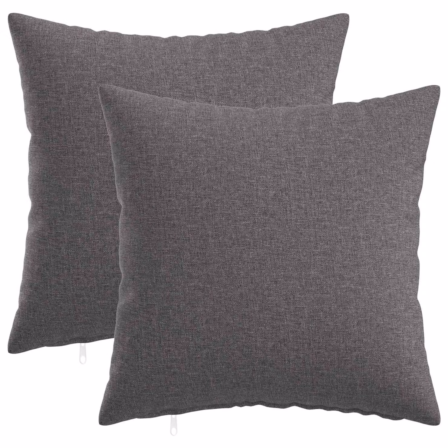 Set di 2 cuscini HEERLEN vidaXL Grigio Chiaro in tessuto con fodera lavabile