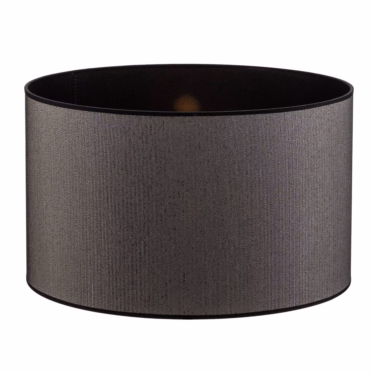 Paralume Roller Ø 50 cm, nero/argento Duolla, Nero, Tessuto / Stoffa / Seta