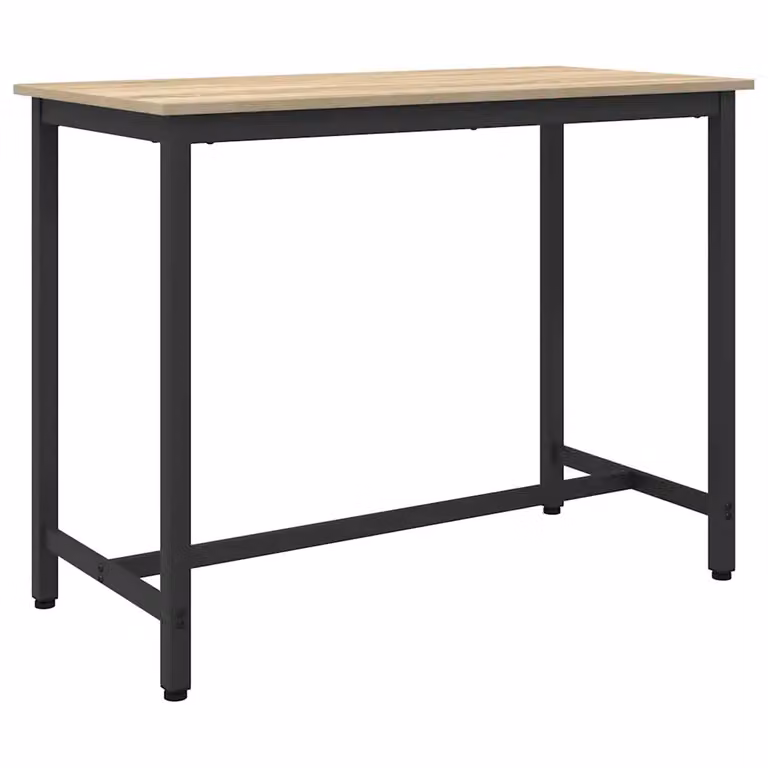 vidaXL Scrivania Moderna in Rovere con Struttura Regolabile in Altezza, L: 100 cm, P: 50 cm, H: 76,5 cm