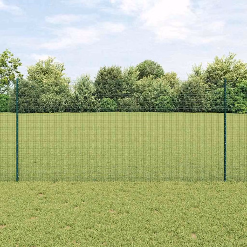 Maison Exclusive - Recinzione con Posto Verde 1,2 x 25 m Acciaio e PVC