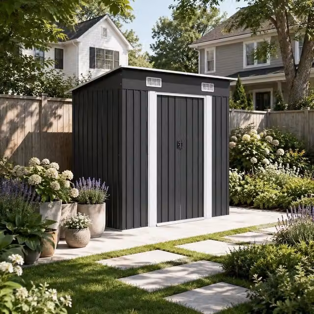 Garden Shed, Anthracite Steel