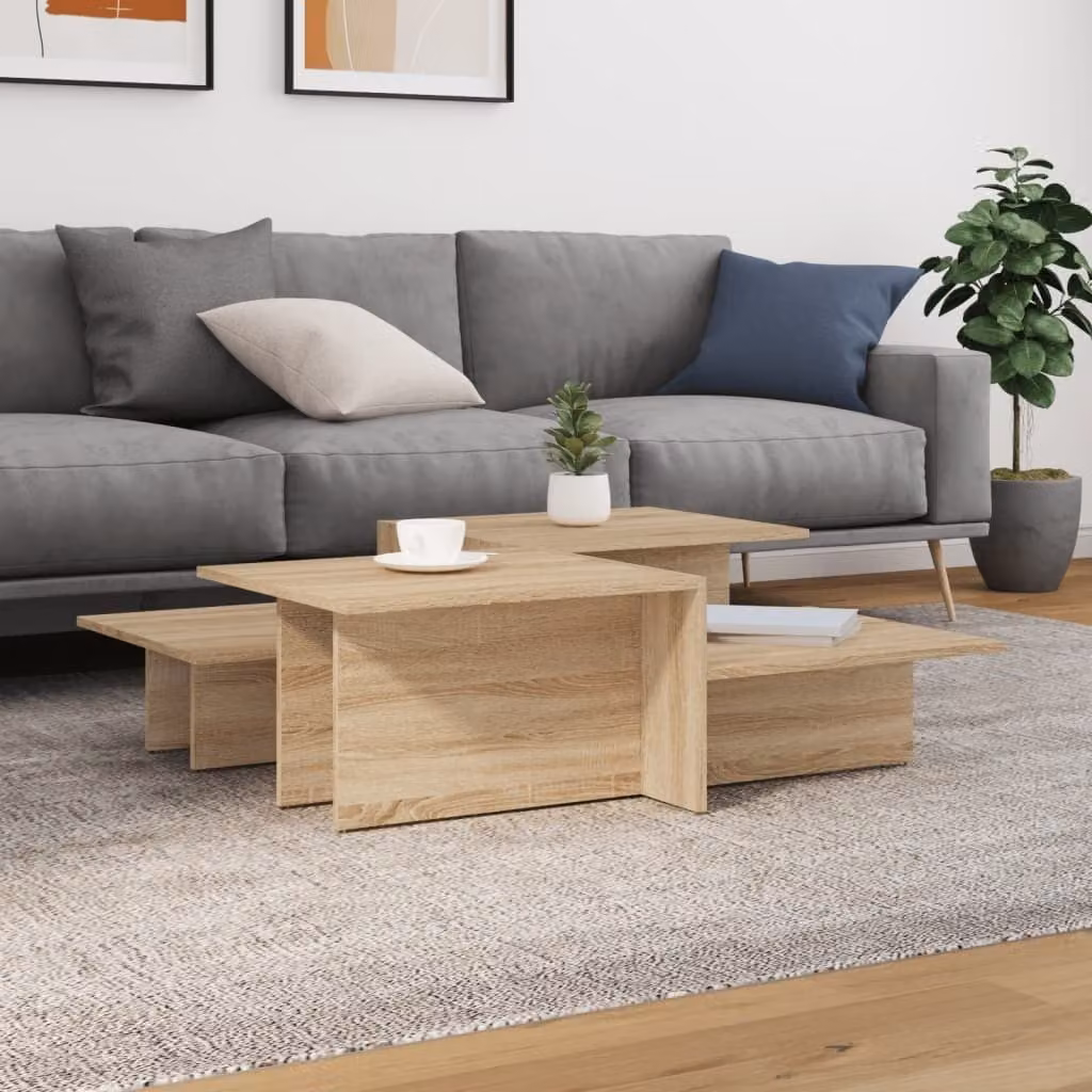 Maison Exclusive - Tavolini da Salotto 2 pz Rovere Sonoma in Legno Multistrato