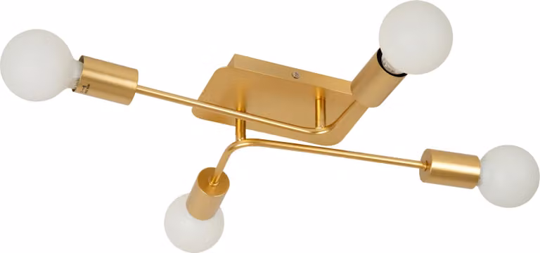 Lampada da soffitto LESTER oro e sfumature dorate 4xE27x40W metallo dim.: 9x51x39 cm IP20 Lucide