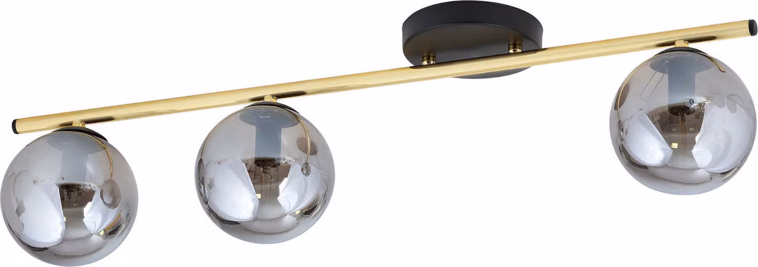 Lampada da soffitto Emibig 3xE14 10W MONZA con 3 paralumi color grafite 1250/3