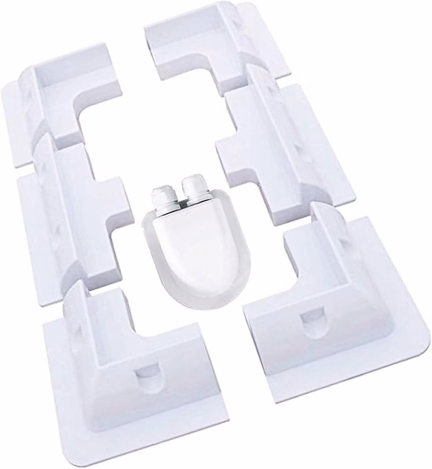 Supporti di montaggio per pannelli solari, confezione da 7 pezzi, in plastica ABS, senza necessità di foratura, adatti per camper e caravan