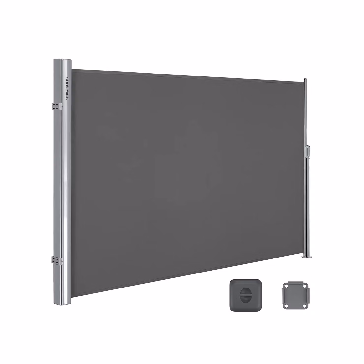 Tenda Laterale per Privacy, Grigio / 160 x 350 cm