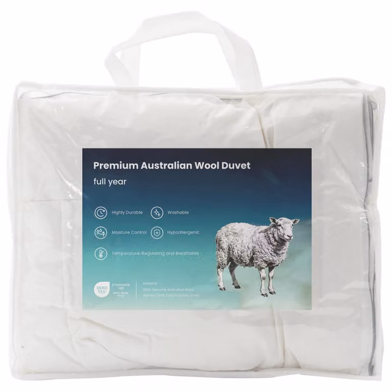 Set di lenzuola e cuscini, 3 pezzi, 220x240 cm, inverno, lana, 450 GSM