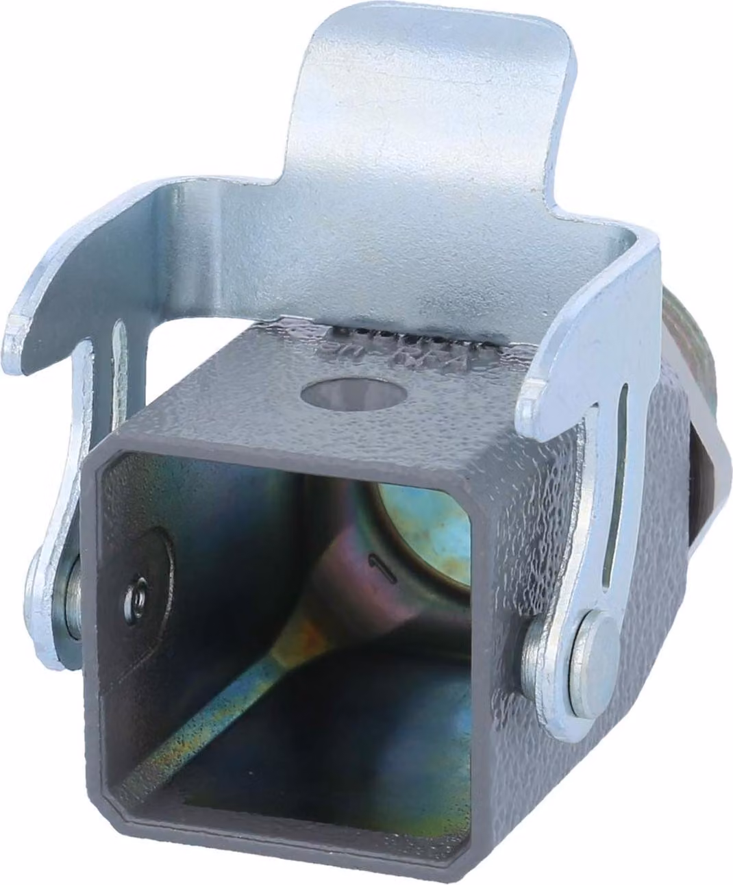 Custodia HARTING Han 3A, versione compatta, con uscita cavo dritta da 1xM20, dotata di 1 staffa e 1 staffa di sicurezza, confezione singola