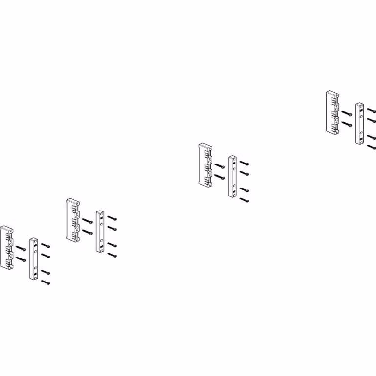 Modulo sbarra collettrice ABN piatto 5FB/2RE 60 mm per CU 12x5 - 30x10 mm, a 3 poli, EBM 32 mm MFS52603