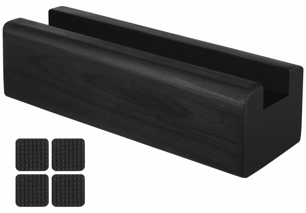 Supporto per specchio in legno con base antiscivolo