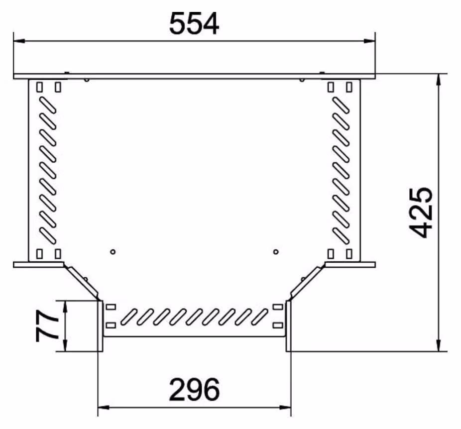 Raccordo a T per canalina portacavi 300x60 mm RT 630 FS