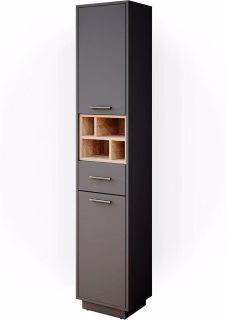Mobile bagno alto Beatrice Vicco Antracite L: 38 cm, H: 190 cm