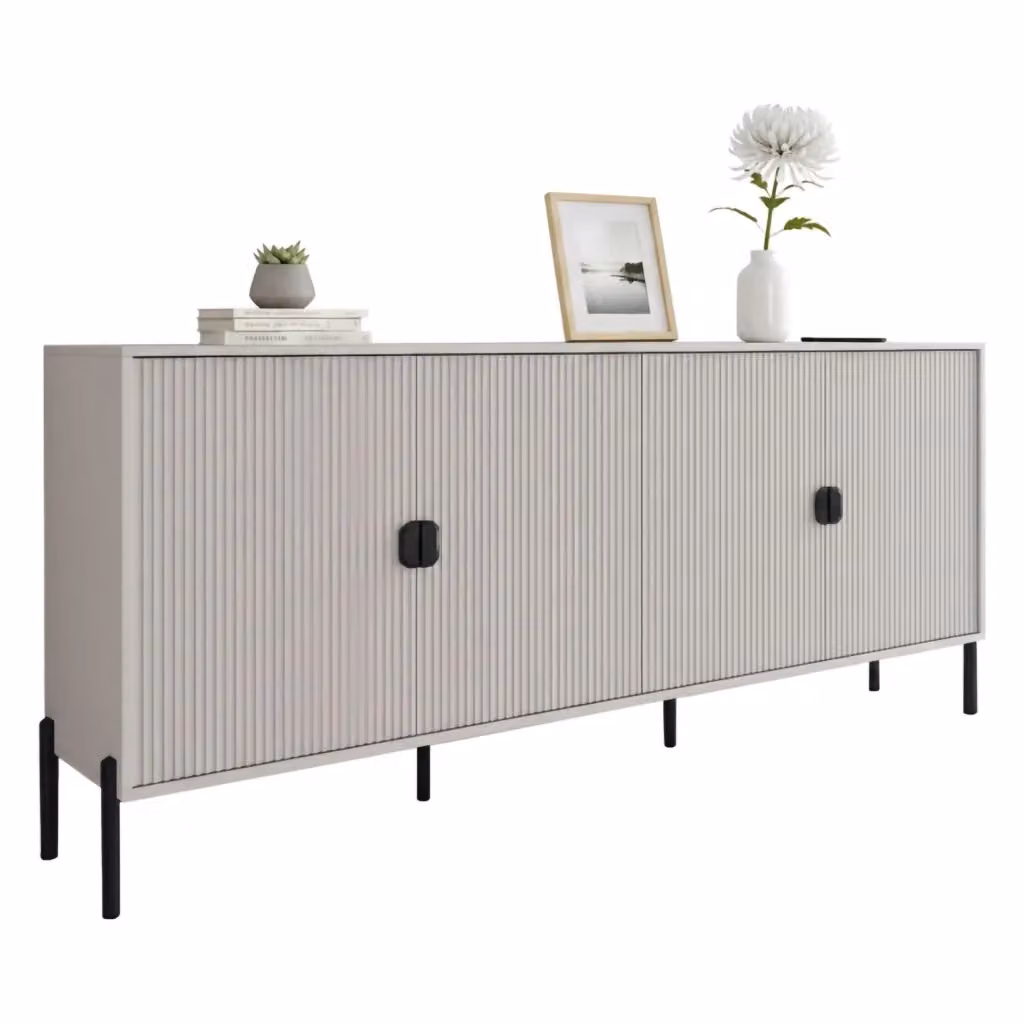 Madia Arpina DMORA con cassetti soft close, colore beige, L: 203 cm, P: 49 cm, H: 83 cm – 2