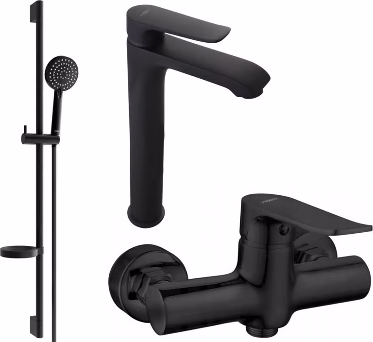 Mexen Pecos DS75 set doccia, nero - 72714DS75-70