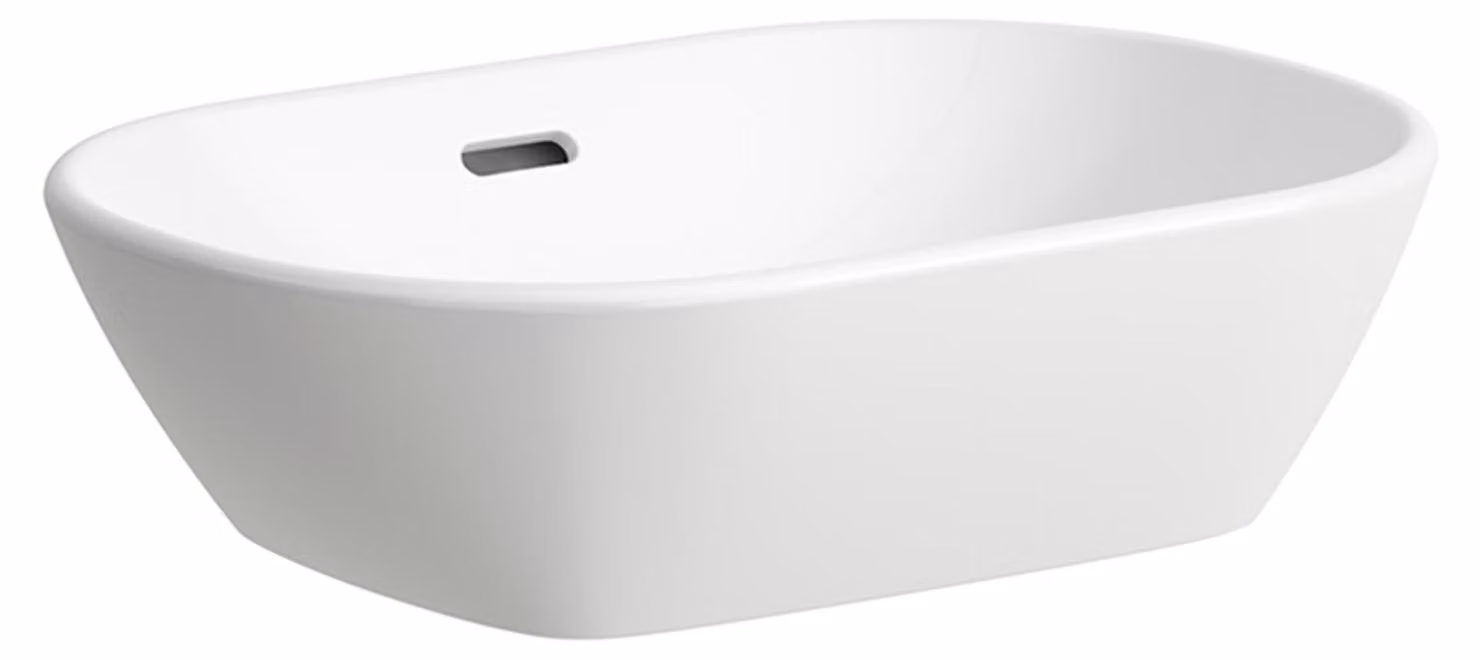 LAUFEN LUA vasque, sans trou pour robinet, avec trop-plein, 500x350mm, H8120830001091, H8120830001091