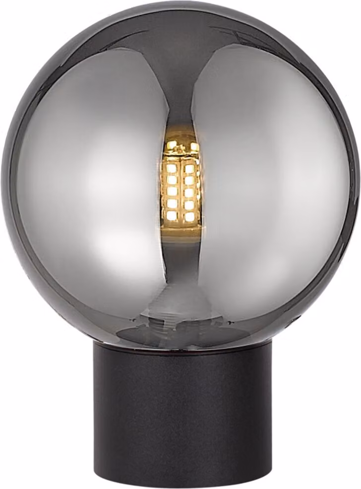 Lampada da tavolo Arcturus nera fumé 1xG9x4W in vetro, dimensioni: 15,7x12x12 cm, IP20, Zuma Line