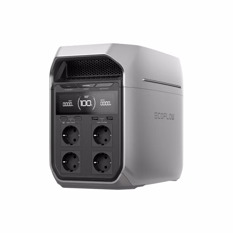 EF ECOFLOW Power Station portatile DELTA 3 Plus, batteria LiFePO4 da 1024 Wh, ricarica completa in 56 minuti, generatore solare da 1800 W (3600 W di picco)