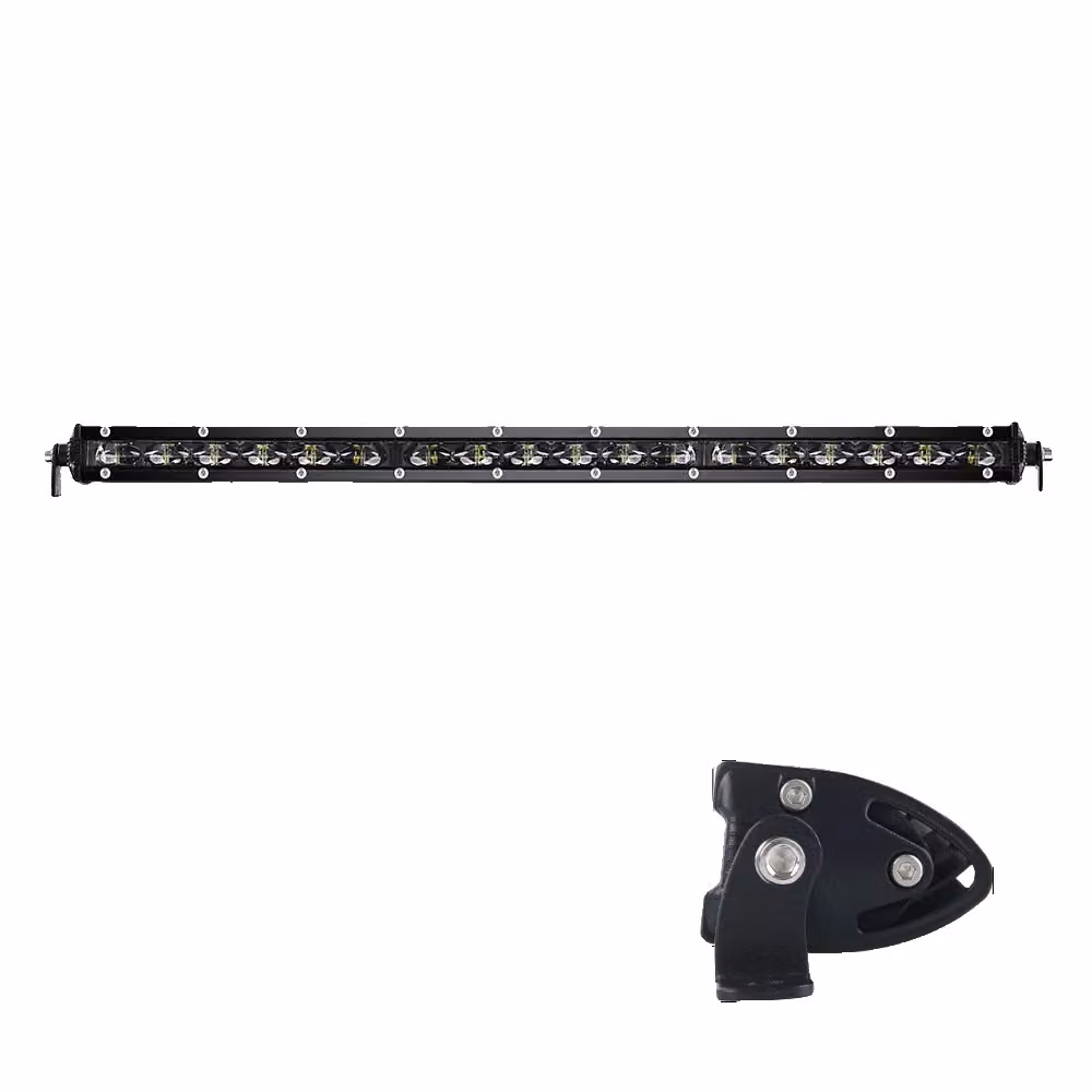Barra illuminante a LED per fuoristrada, design elegante, fascio di luce ampio e concentrato, 6 LED da 20 pollici, 90W