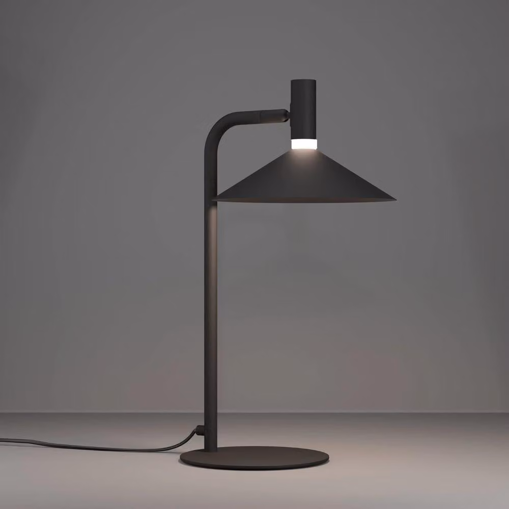 Lampada da tavolo a LED Eglo Conomavilla-Z nera 45 x 27 cm bianco caldo-bianco freddo dimmerabile