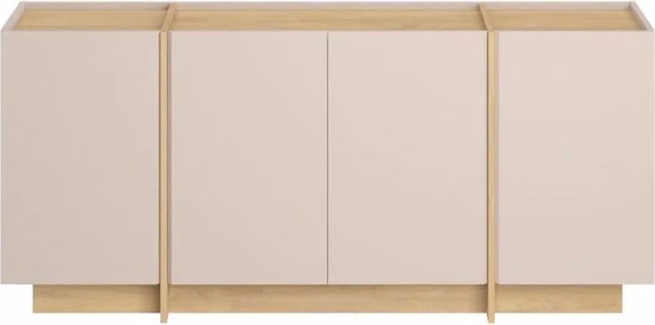 Calicosy - Buffet 4 porte decorazione cachemire e rovere zaffiro L180 cm - ONYX