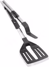 Pinza da cucina 2 in 1 Leifheit in acciaio inox, nero e argento