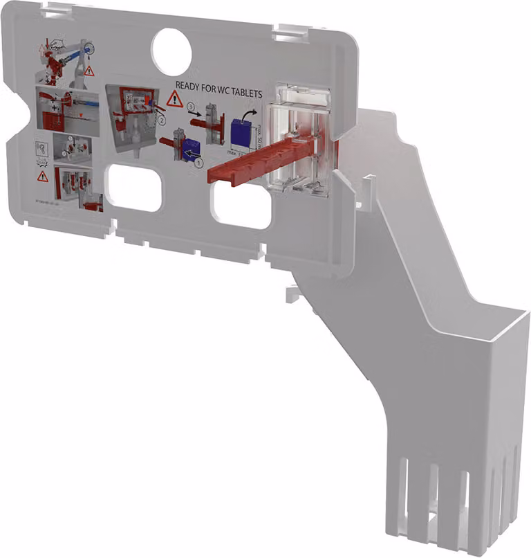 Alcadrain P169 Einwurfschacht für WC-Spülkasten Tabletten