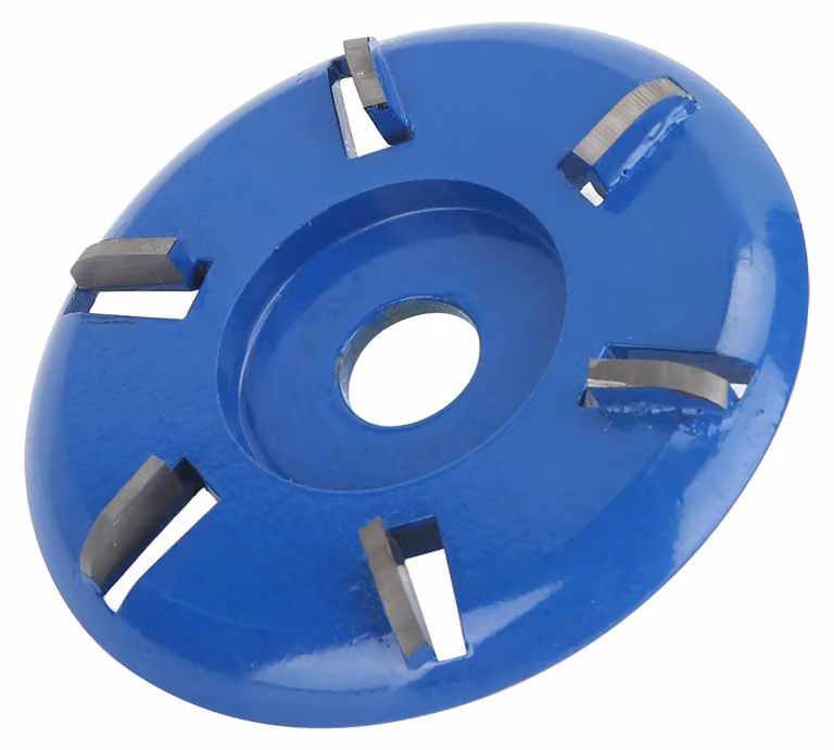 Disco per intaglio del legno, acciaio, 6 denti, fresa, utensile per la lavorazione del legno, smerigliatrice angolare, accessori, lama a segmenti