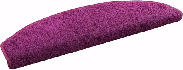 Set di 15 tappetini autoadesivi per scale vidaXL, antiscivolo e fonoassorbenti, in polipropilene, colore viola, L 80 x P 24,5 x H 3,5 cm – 1