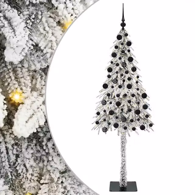 Albero di Natale con 300 LED-Luci decorative natalizie Bianco 210 cm PE e Acciaio 930932