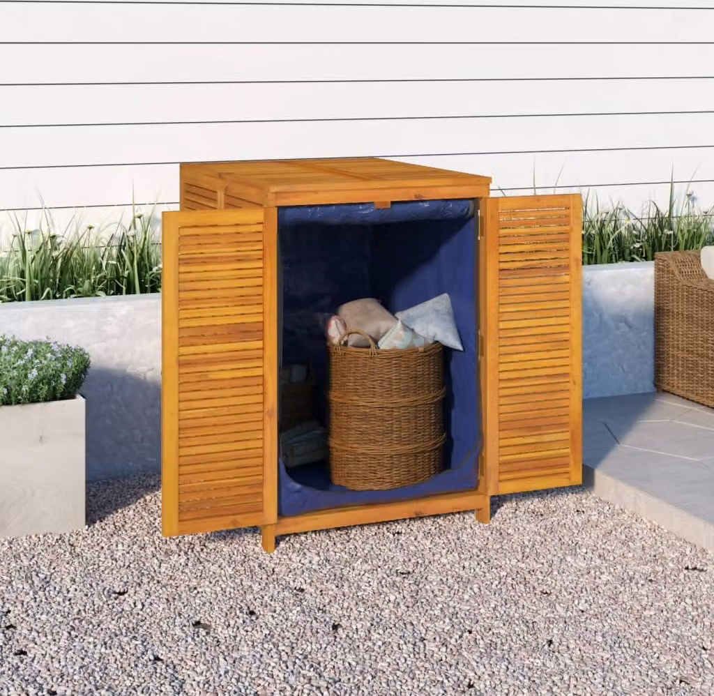 The Living Store Gartenbox 70x87x104 cm Massivholz Akazie