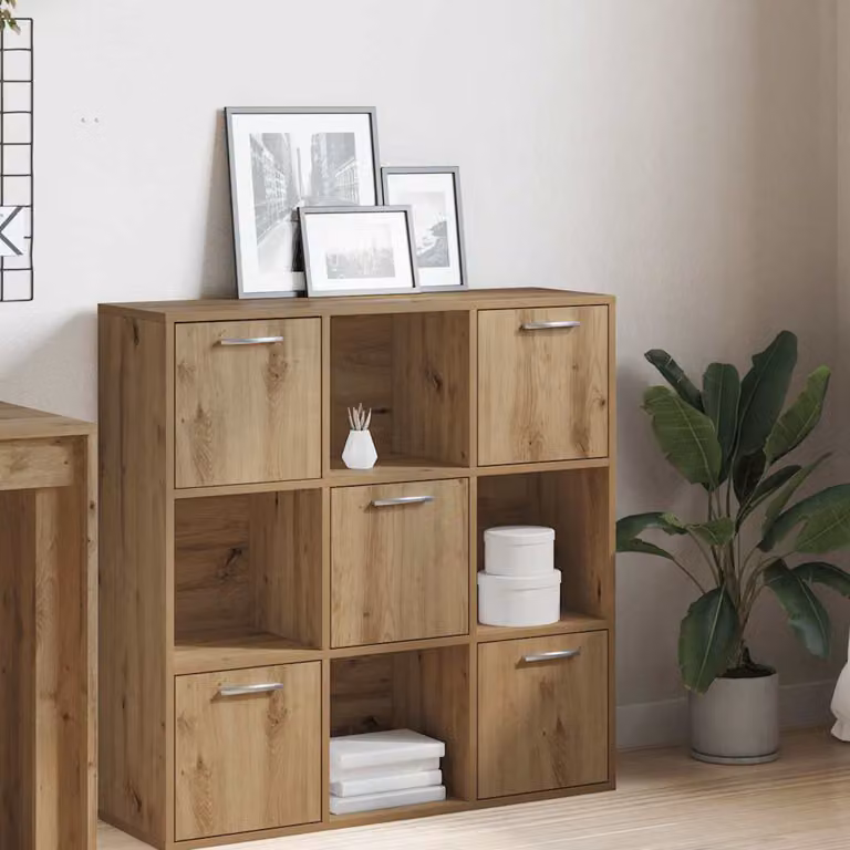 Libreria Industriale vidaXL in Legno e Metallo Marrone con Pannello Posteriore L 90 x P 28 x H 90 cm