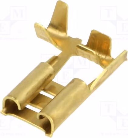 10 connettori a crimpare: piatti, 0,8 mm, femmina, 0,5÷1 mm², 6,3 mm, per cavi isolati BM 01195