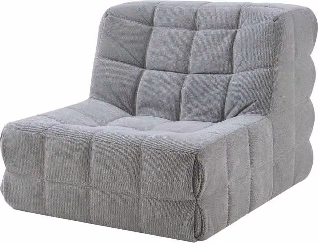 Sedia relax a poltrona modello tub moderna grigia HELLOSHOP26 L: 75 cm, P: 90 cm, H: 100 cm – 1