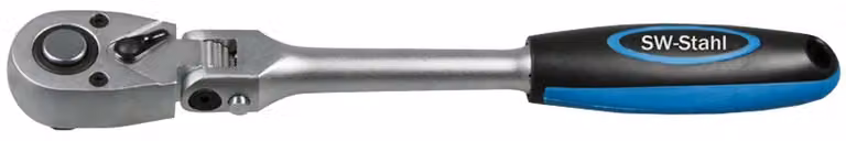 Cricchetto reversibile in acciaio SW, 3/8", con snodo 05802L