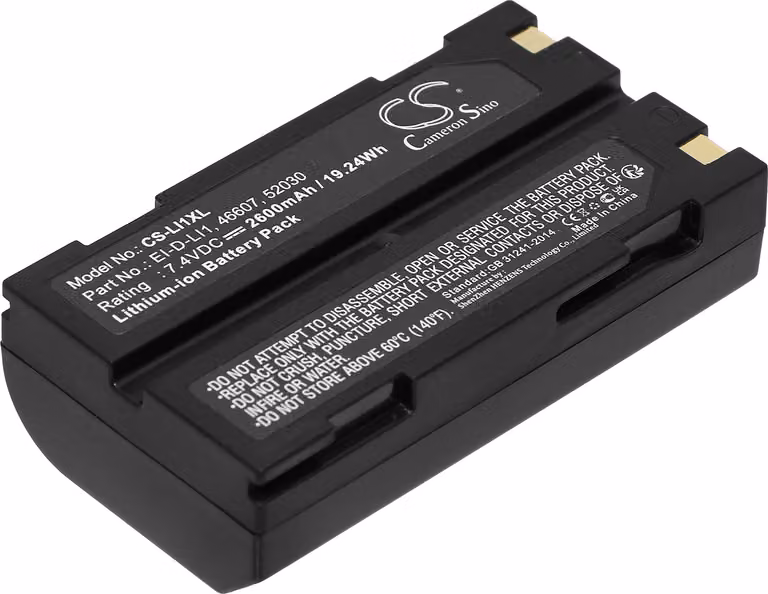 TECHTEK Batteria compatibile con [Molicel] 1821, 1821E, per [Pentax] 29518, 38403, 46607, 52030, D-LI1, DEP001, DPE004, EI-2000, EI-D-LI1, per [Trimb