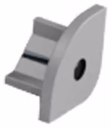ARELUX PRF017, tappo terminale con foro