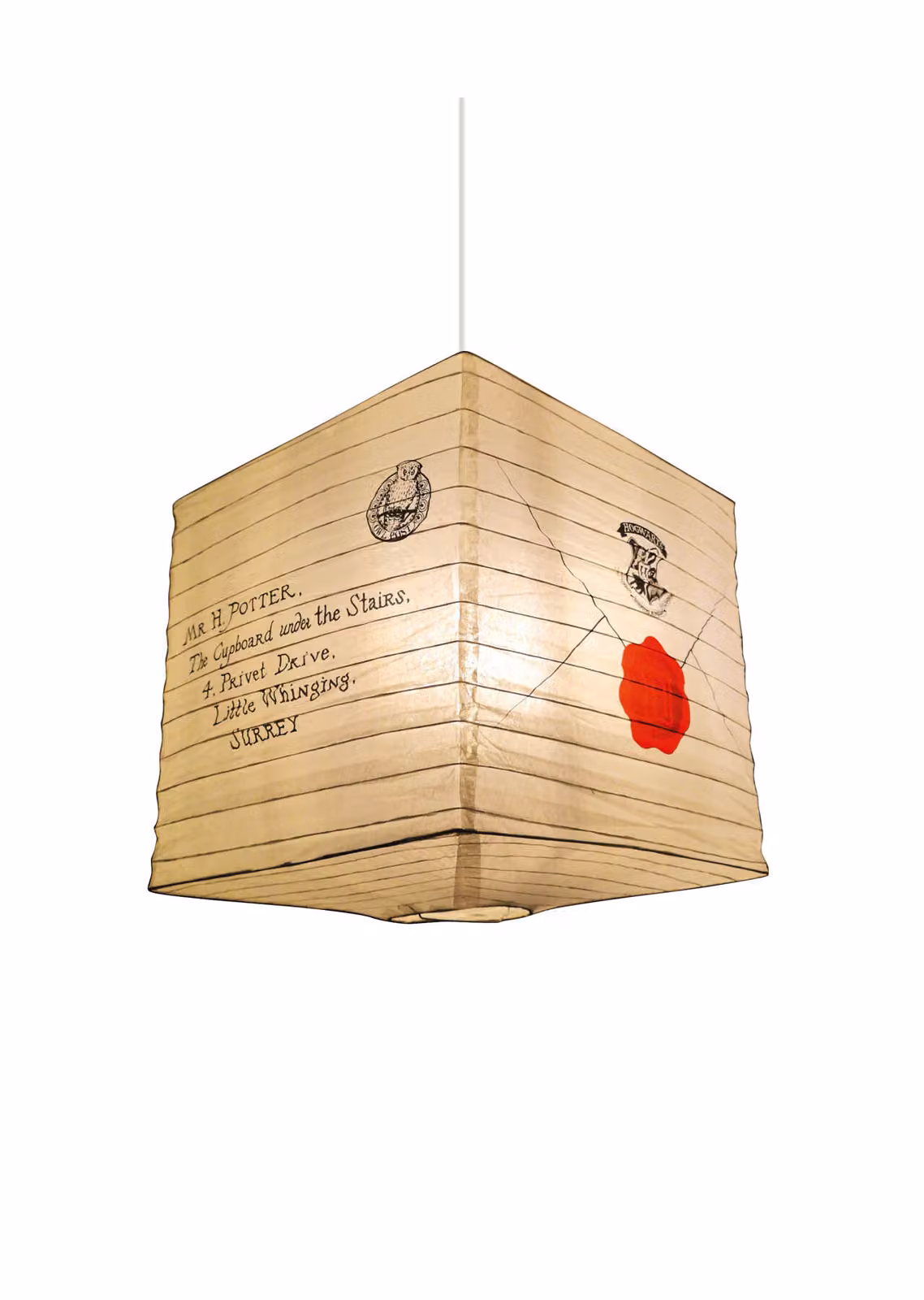 Paralume di carta Harry Potter - Lettera