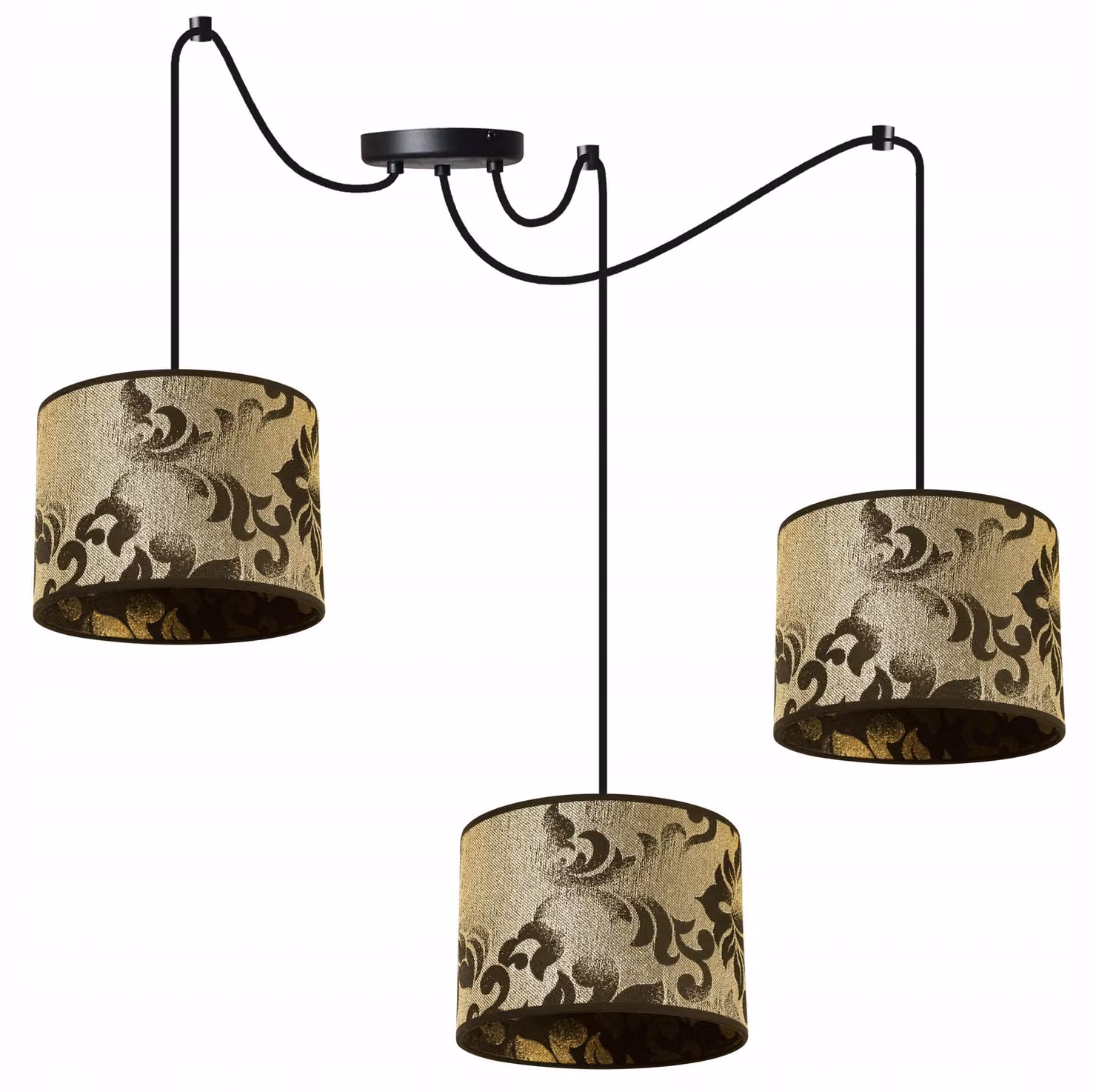 Lampada a sospensione Spider Gold – Lampada a sospensione moderna con paralume Lampada da soffitto di design