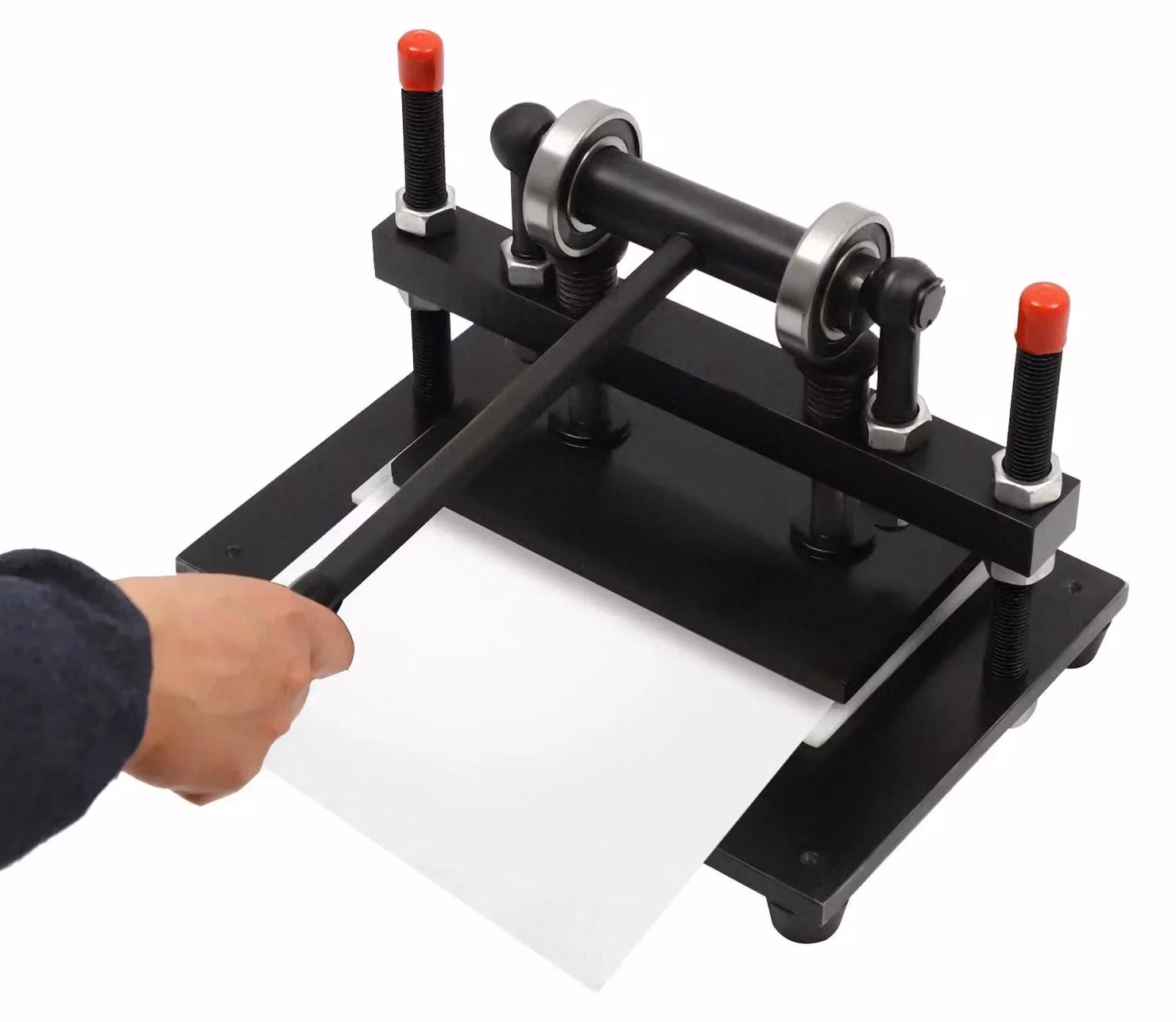 Macchina per la goffratura in pelle - Pressa per la pelle - Piastra di pressatura - Piastra di pressatura in acciaio - Pressa manuale - Acciaio di alta qualità