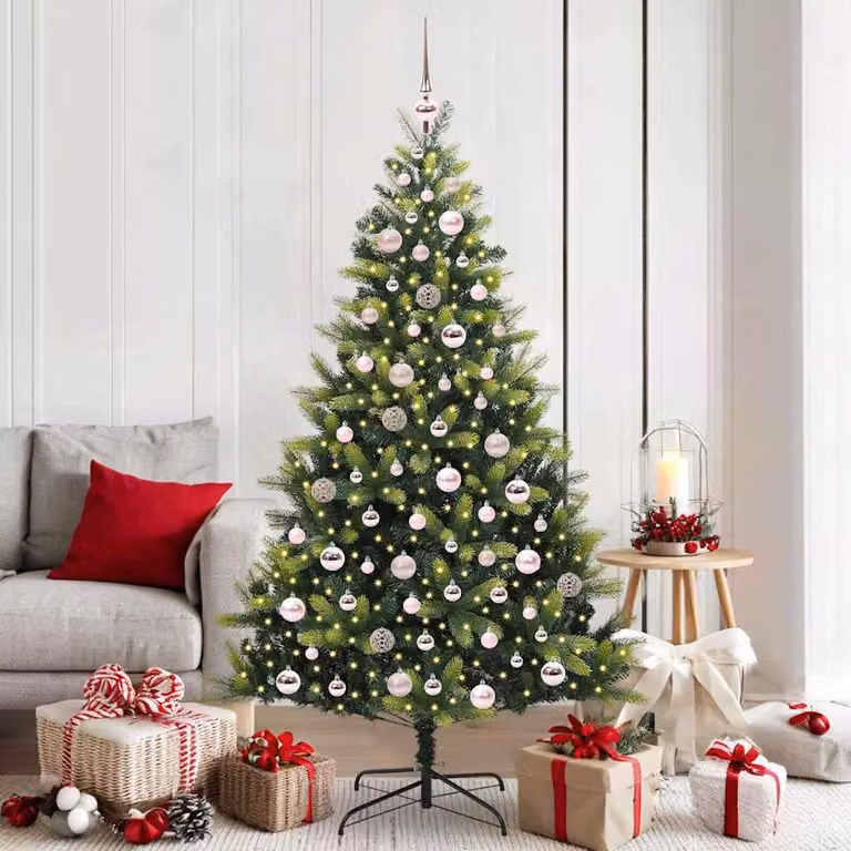 Maison Exclusive - Albero di Natale artificiale pieghevole con 300 LED verde 180 cm