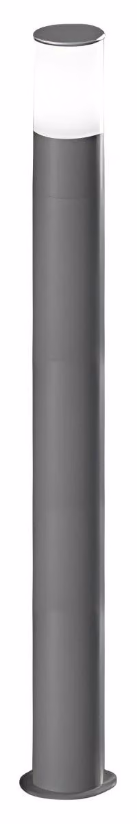 Sigaro - Paletto da Giardino con lampadina 1xE27 Max 20W IP54, Alluminio Verniciato, Paletto da esterno, Grigio Chiaro, H.90 cm - Perenz