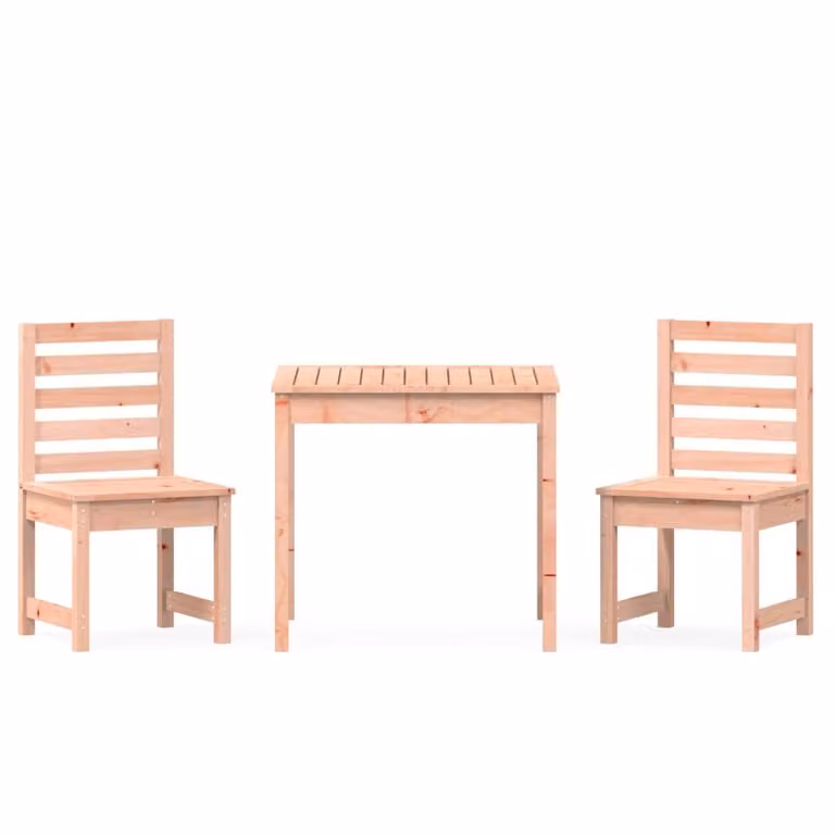 Set Bistrot da Giardino 3 pz in Legno Massello di Douglas