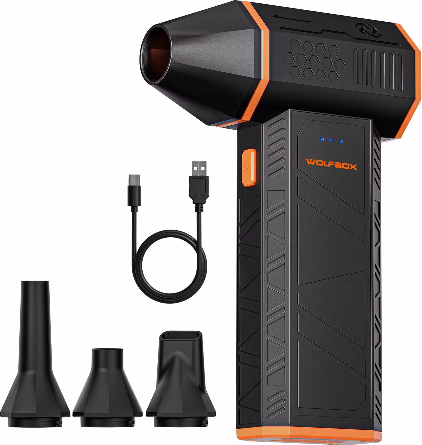Soffiatore elettrico ad aria compressa - MF50 - 110.000 giri/min - Motore brushless - 3 livelli di potenza - Ricaricabile - Nero