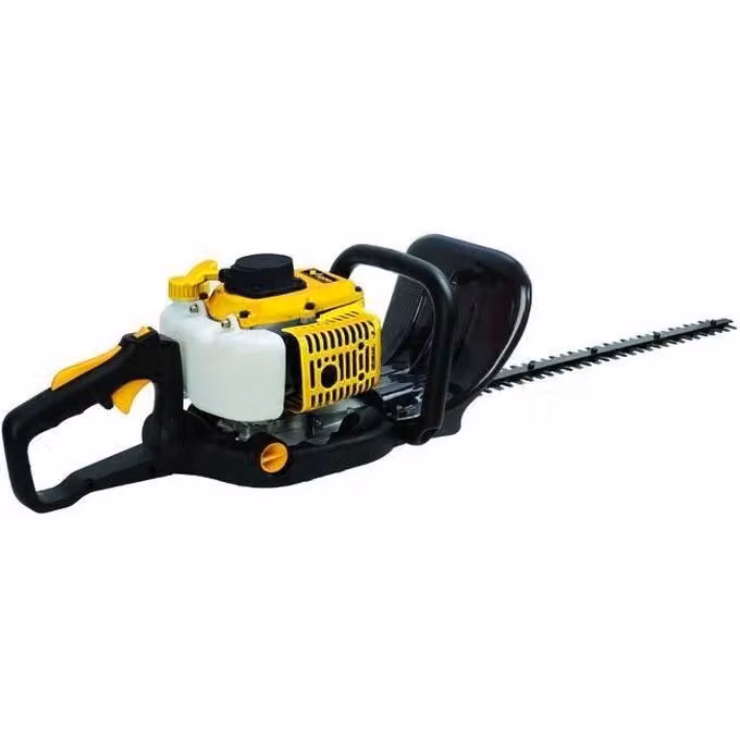Tagliasiepi a scoppio Vigor V-2540 a 2 tempi, motore da 25,4 cc e 0,70 kW, lama da 55 cm a doppio effetto con passo 28 mm e sistema antivibrante, colore giallo – 2