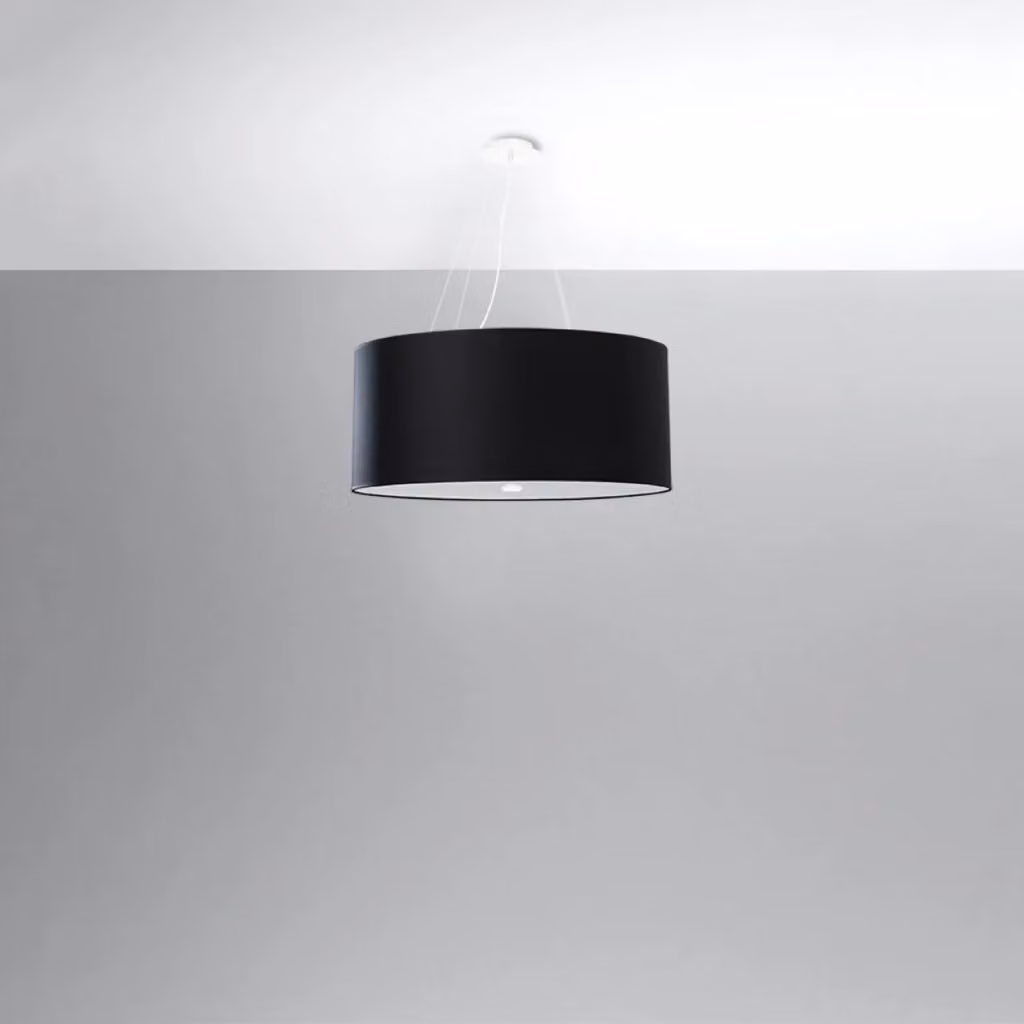 Lampadario a sospensione OTTO 60 Sollux Lighting nero con regolazione altezza – 2