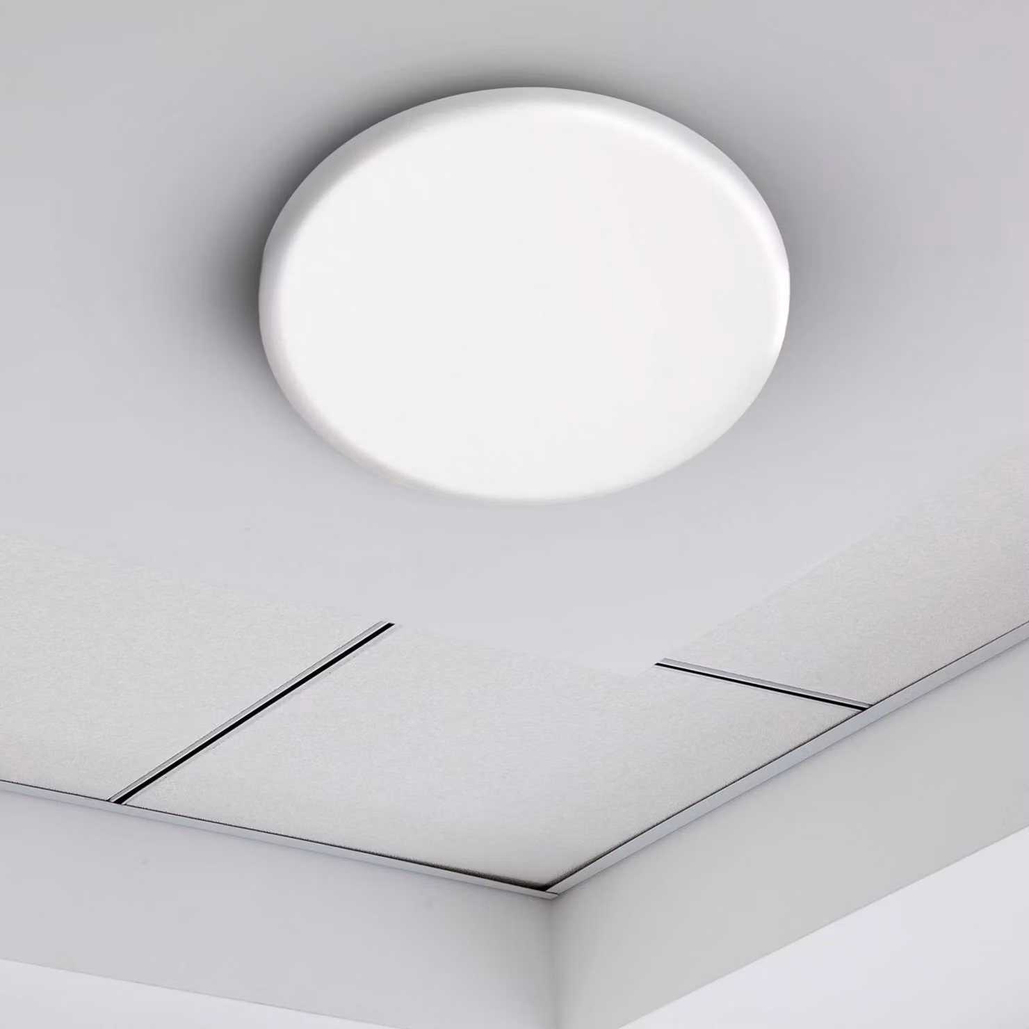 Näve Luci LED da incasso Suma, Ø 15,5 cm, bianca, dimmerabile, IP44 dimmerabile, Bianco / Opale, Bagno, Plastica