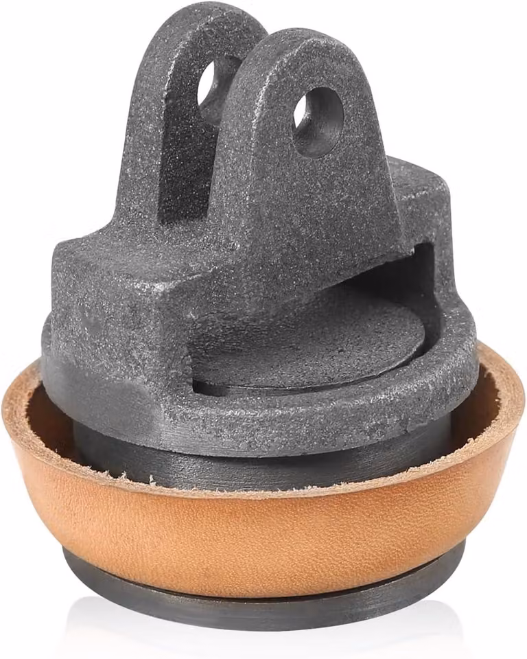 Pistoni di ricambio, in ghisa, per pompa a manovella tipo 75, 1 guarnizione in pelle, per pompa da giardino
