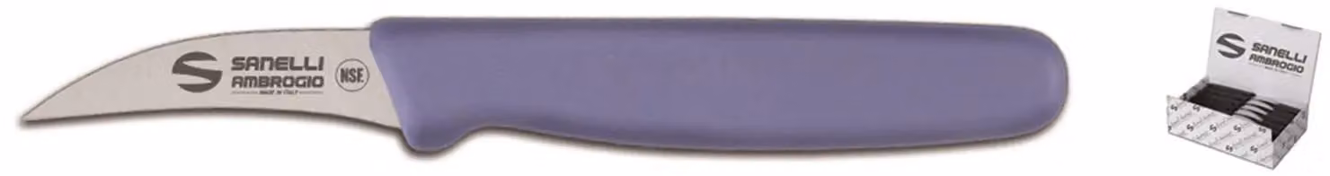 Coltello cuoco/verdura blu cm 7 linea Supra di Sanelli Ambrogio - BOX 50 PZ